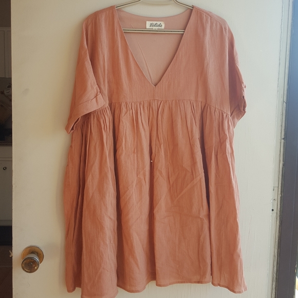 Listicle babydoll tunic smock dress - Picture 3 of 8